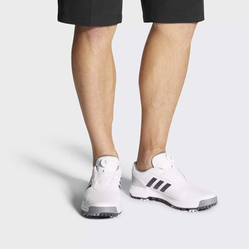 Adidas CP Traxion Boa Tenis De Golf Blancos Para Hombre (MX-88598)